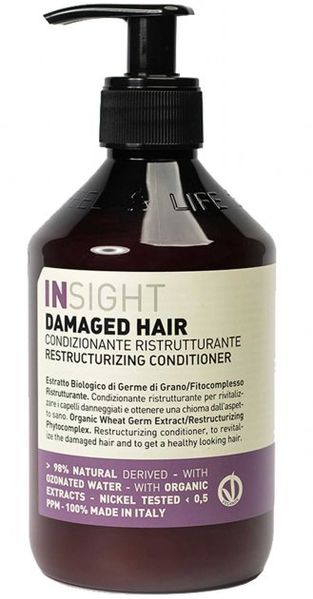 Кондиціонер для відновлення пошкодженого волосся Insight Damaged Hair Restructurizing Conditioner 400 мл IN3611 фото