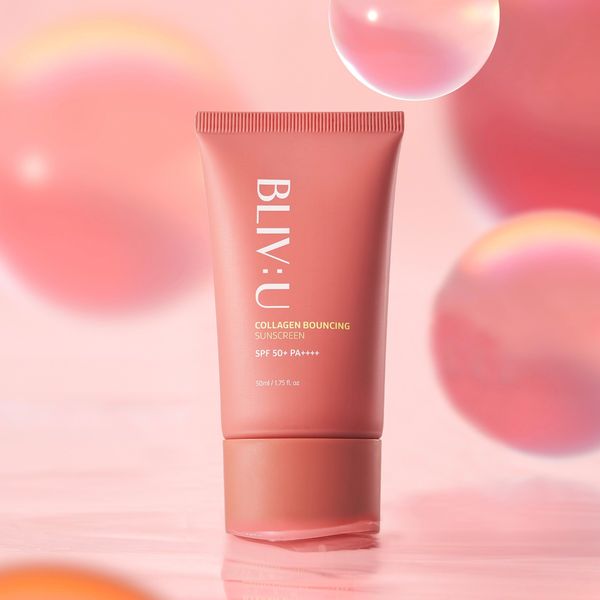 Сонцезахисний крем з колагеном BLIV:U Collagen Bouncing Sunscreen 50 мл BU3213 фото