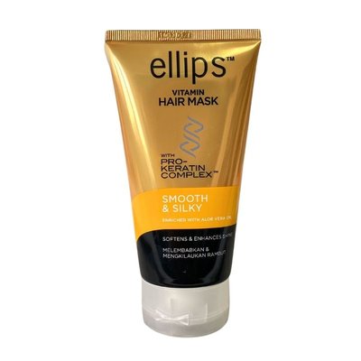 Маска для волосся Ellips Vitamin Hair Mask Smooth&Silky with Pro-Keratin Complex Бездоганний шовк 120 мл E9266 фото