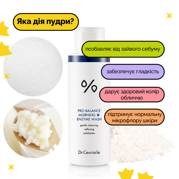 Утренняя энзимная пудра с пробиотиками Dr.Ceuracle Pro-Balance Morning Enzyme Wash 50 г DRC3818 фото