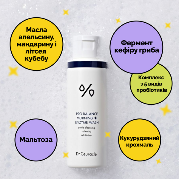 Утренняя энзимная пудра с пробиотиками Dr.Ceuracle Pro-Balance Morning Enzyme Wash 50 г DRC3818 фото