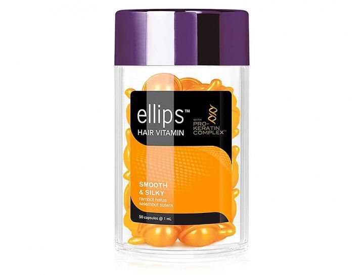 Витаминные капсулы для волос Ellips «Безупречный шелк» Smooth & Silky With Pro-Keratin Complex 50 шт E0015 фото