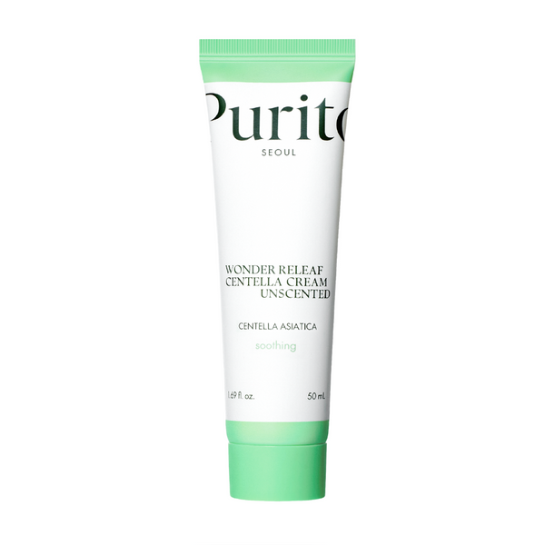 Крем для чутливої шкіри з центеллою без ефірних олій Purito Seoul Wonder Releaf Centella Cream Unscented 50 мл P03285 фото