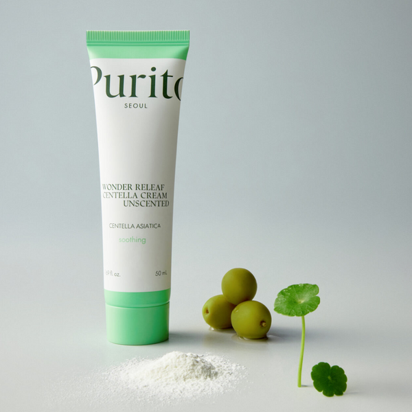 Крем для чутливої шкіри з центеллою без ефірних олій Purito Seoul Wonder Releaf Centella Cream Unscented 50 мл P03285 фото