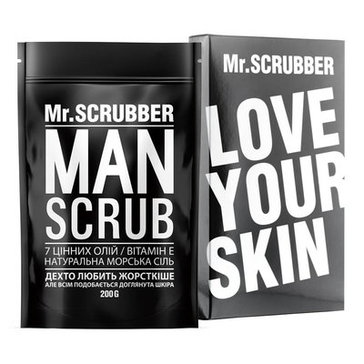 Кавовий скраб для тіла чоловічий Man Mr.Scrubber 200 г M0145 фото
