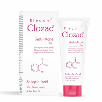 Гель против акне с салициловой кислотой ELEGANT Clozac Anti-Acne Gel 50 мл CLGEL фото