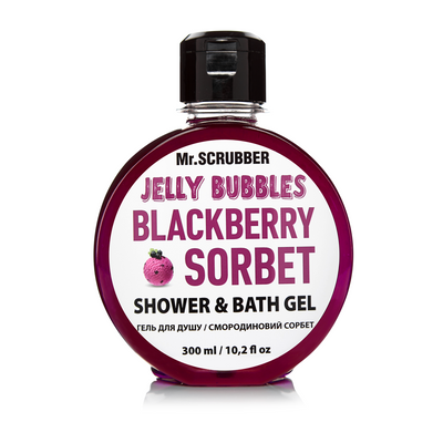 Гель для душу Jelly Bubble Blackberry Sorbet Mr.Scrubber 300 мл M0021 фото