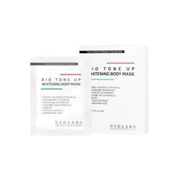 USOLAB Bio Tone Up Whitening Body Mask Освітлююча маска для тіла 5 шт по 20 мл UL006 фото