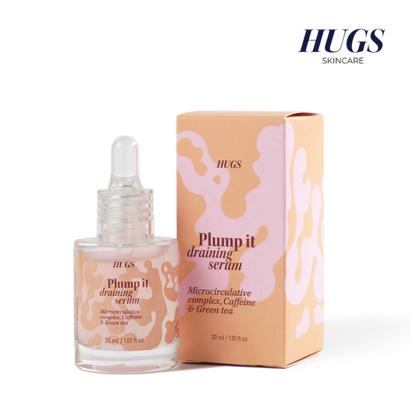 Масажна сироватка з протинабряковим комплексом HUGS Plump It Draining Serum 30 мл HUGSPLUMPIT фото