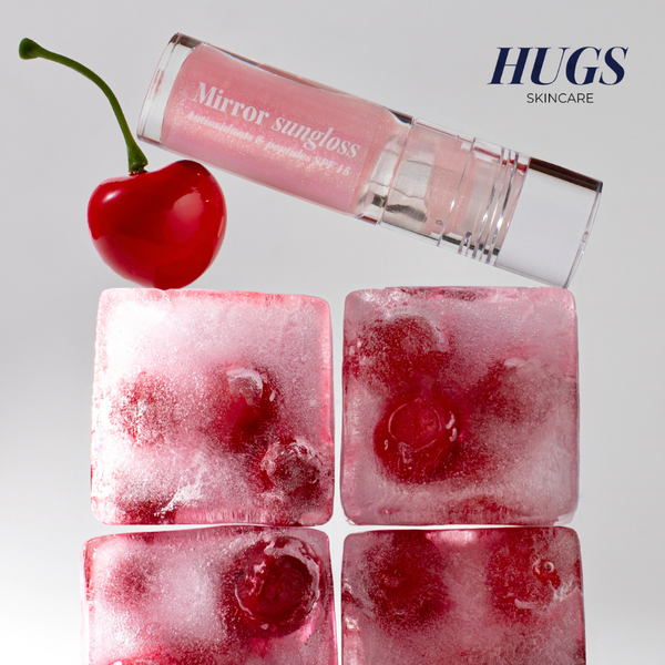 Сонцезахисний блиск для губ HUGS Mirror Sungloss Antioxidants & Peptides SPF 15+ PA++ 5.5 мл HUGSMIRROR фото