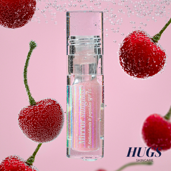 Сонцезахисний блиск для губ HUGS Mirror Sungloss Antioxidants & Peptides SPF 15+ PA++ 5.5 мл HUGSMIRROR фото