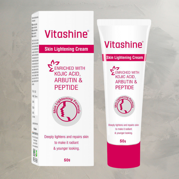 Крем для освітлення шкіри з пептидами ELEGANT Vitashine Kojic Acid, Arbutin & Peptide 50 г VSPEPTIDE фото