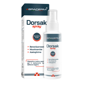 Спрей-концентрат для тела с бензоил пероксидом Braderm Dorsak Spray 100 мл BDDORSAK фото