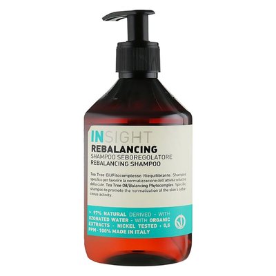 Шампунь проти жирної шкіри голови Insight Rebalancing Sebum Control Shampoo 400 мл IN3802 фото