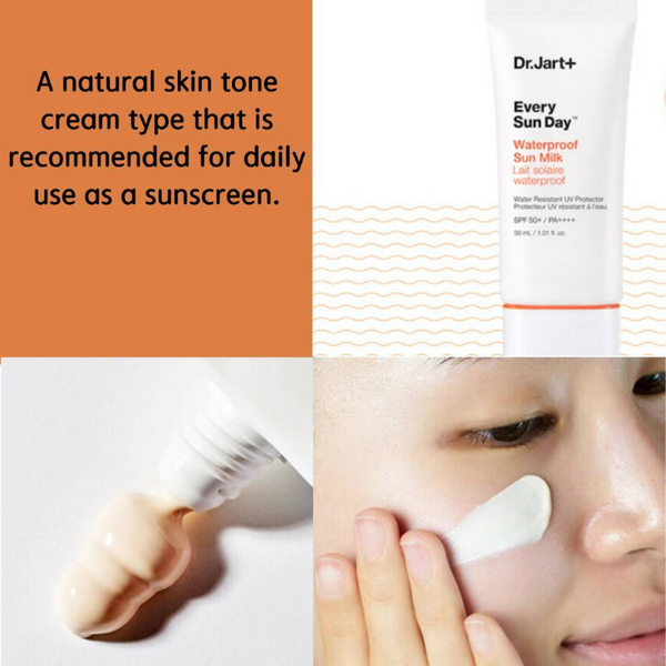 Сонцезахисний крем для чутливої шкіри Dr.Jart+ Every Sun Day Waterproof Sun Milk SPF50+ PA++++ 30 мл DRJ3216 фото