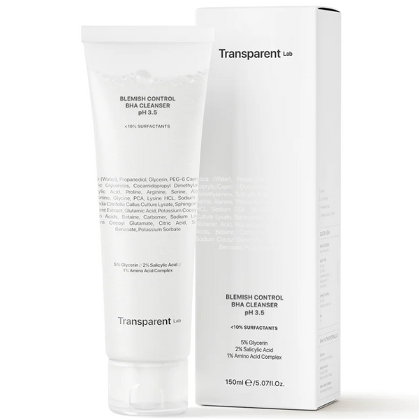 Очищающее средство для кожи склонной к акне и высыпаниям Transparent Lab Blemish Control BHA Cleanser pH 3.5 150 мл TL43417 фото