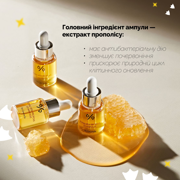 Ампульная сыворотка с экстрактом прополиса Dr.Ceuracle Royal Vita Propolis 33 Ampoule 30 мл DRC3801 фото