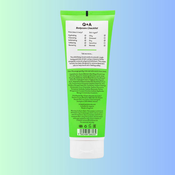 Скраб для тіла з AHA-кислотами Q+A AHA Exfoliator Body Scrub 250 мл QA6265 фото