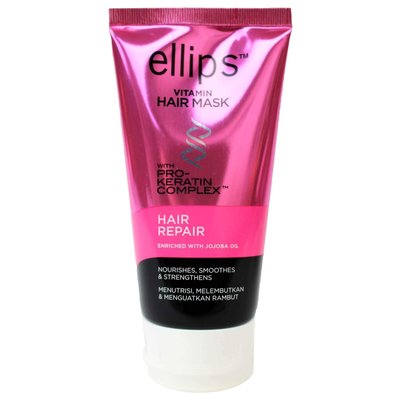 Маска для волосся Ellips Vitamin Hair Mask Repair with Pro-Keratin Complex Відновлення, з олією жожоба 120 мл E9259 фото