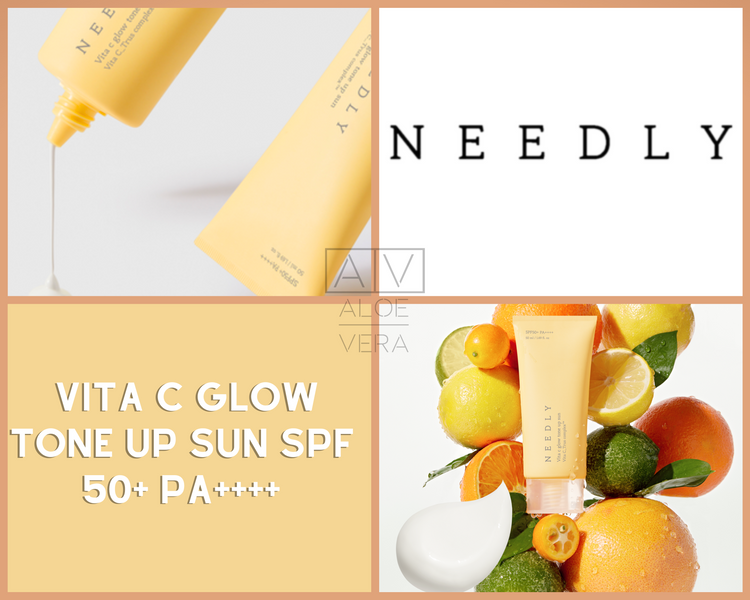 Сонцезахисний крем з ефектом освітлення та сяйва Needly Vita C Glow Tone Up Sun SPF 50+ PA++++ 50 мл NL2427 фото