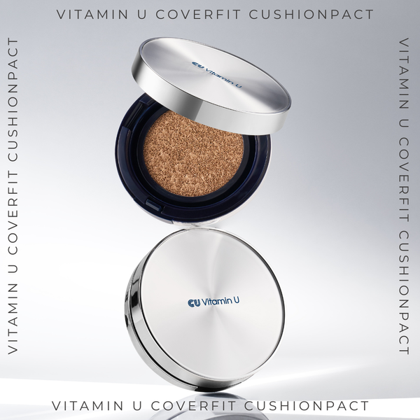 Кушон з вітаміном U та полінуклеотидами CU SKIN Vitamin U Coverfit Cushionpact No.21 зі змінним блоком SPF 50+ PA+++ 15 г + 15 г CUS4125 фото