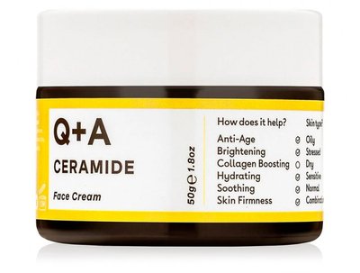 Защитный крем для лица с керамидами Q+A Ceramide Barrier Defence Face Cream 50 мл QA4377 фото